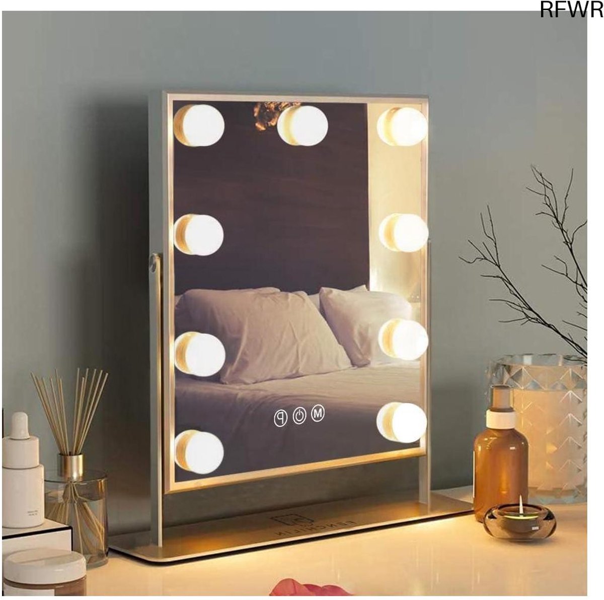 Hollywood Spiegel met Verlichting - Make up Spiegel - Make Up Tafel - - Luxe