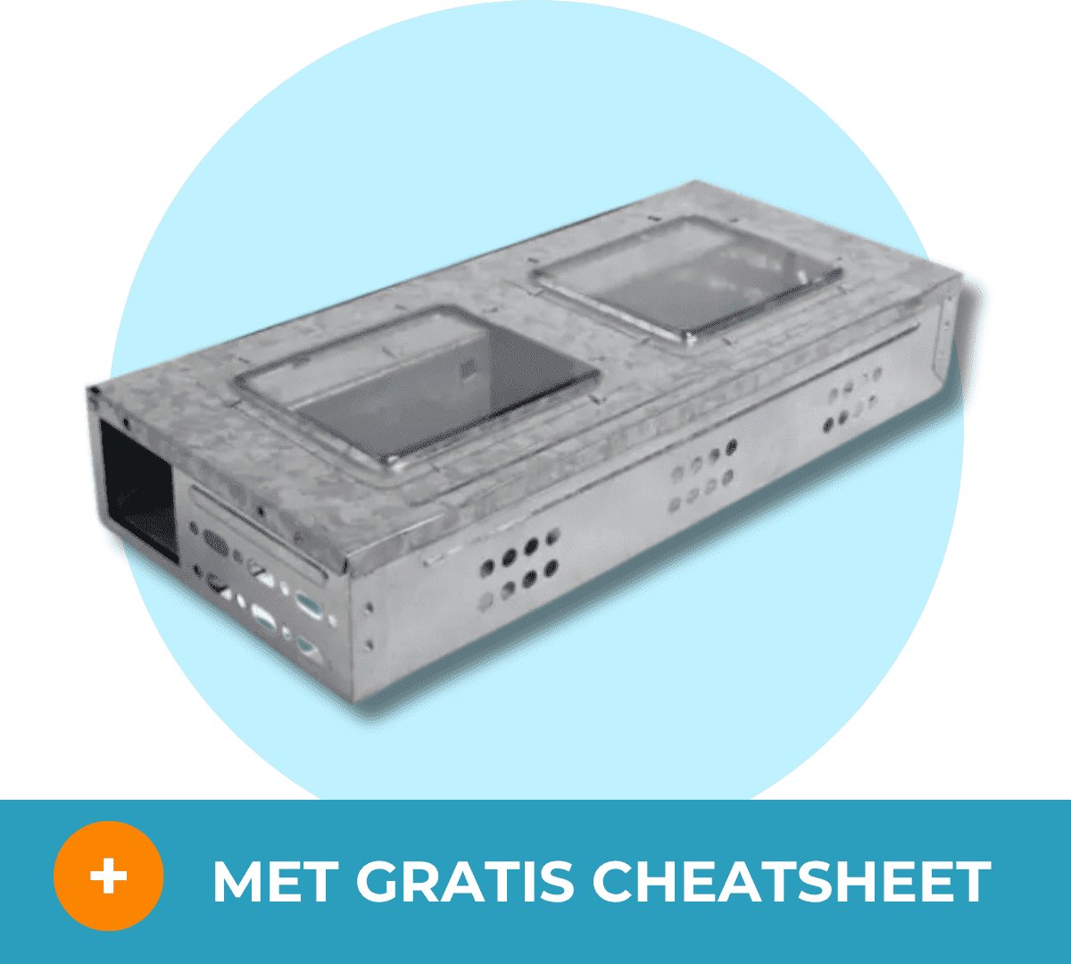 Unpest ratten inloopval metaal rechthoek - Effectieve Rattenvangkooi - Met gratis cheatsheet