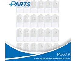 Samsung Bespoke Jet Bot Combo AI Steam Stofzakken (24 Stuks, Plus.Parts® alternatief voor VCA-RDB95)