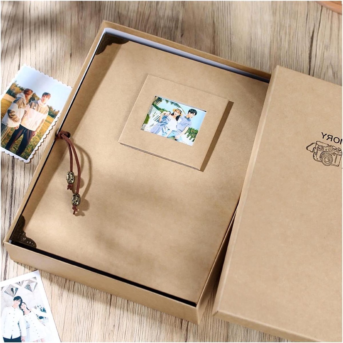 Fotoalbum Handgemaakt - Herinneringen Boek - Foto's Bewaren - DIY Ontwerp - 21x27cm - Kleur D