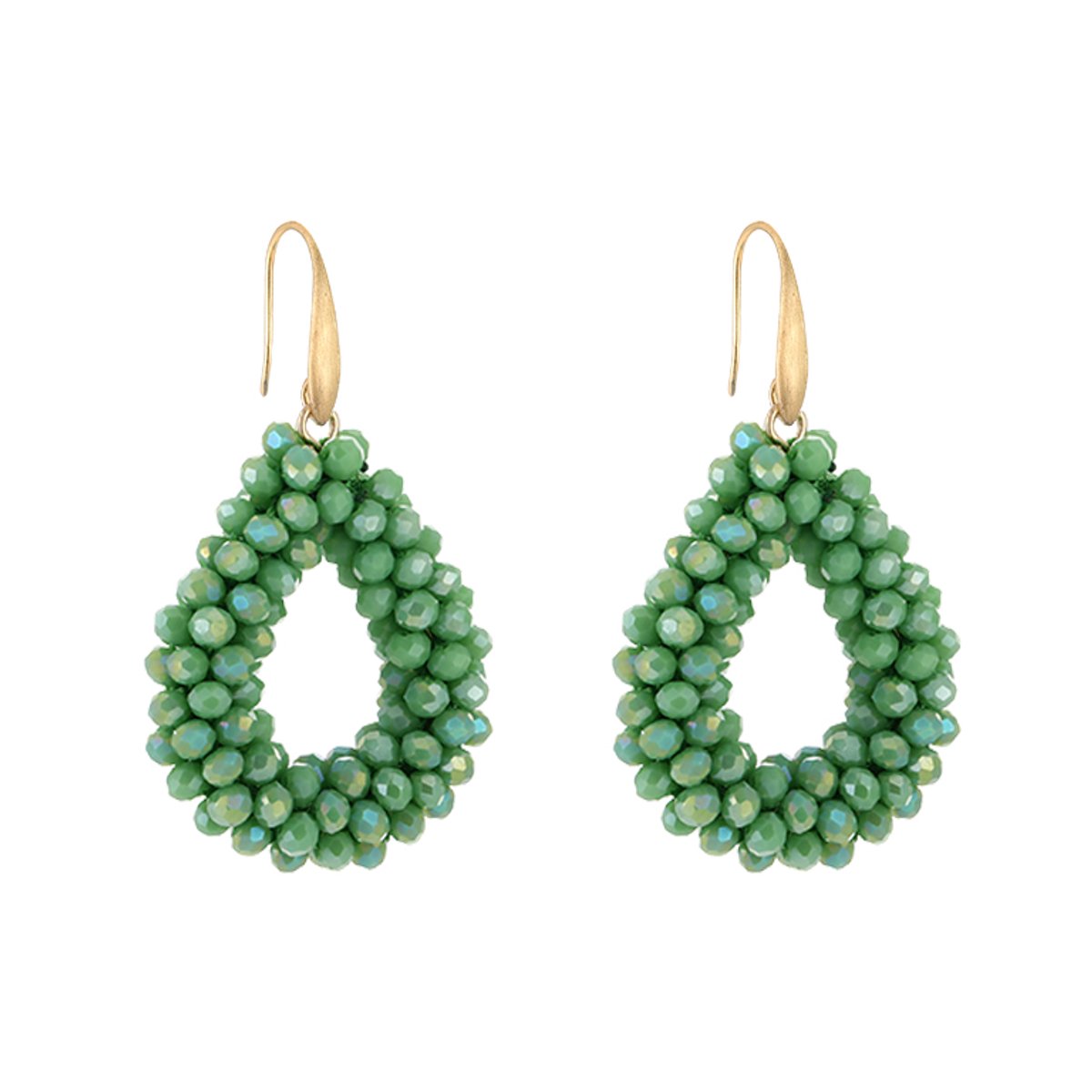 Oorbellen Crystal Summer Glow - Groen