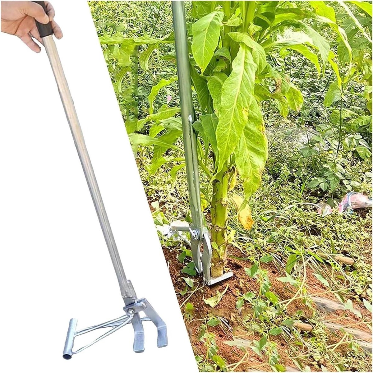 Worteltrekker - Hekpaalverwijderaar - Onkruid Verwijderen - Hefboomprincipe - 132 cm - Metaal