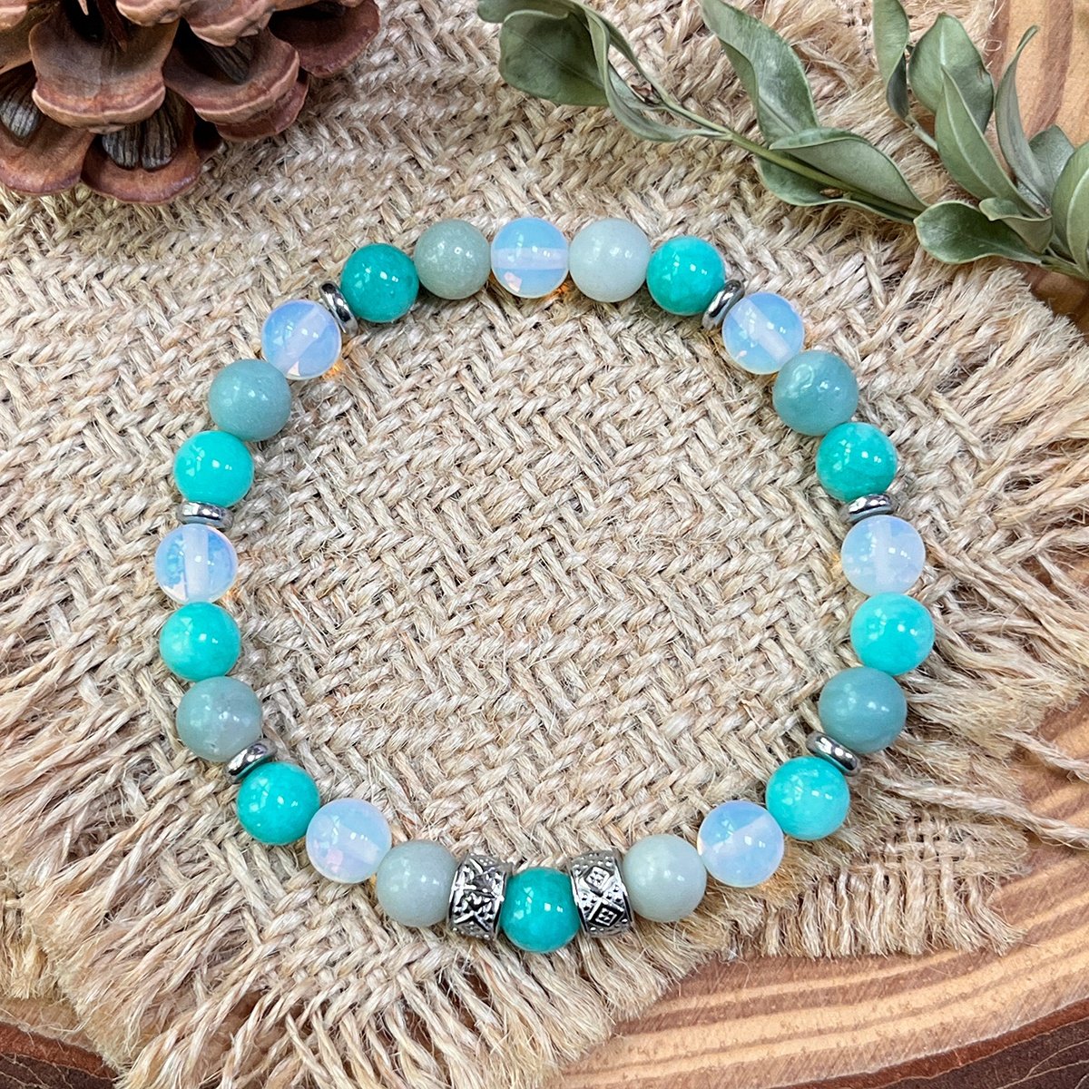 TERRA VII - NUSARAYA - Armband Edelstenen - Laut Raja Ampat - 21 cm