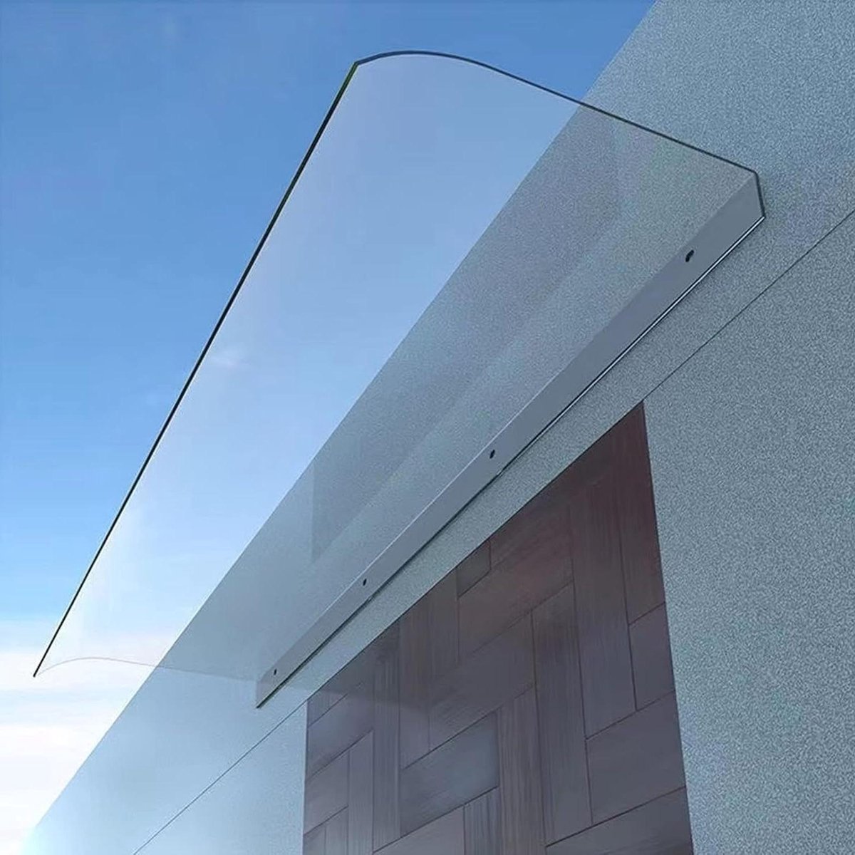Deur Luifel - Overkapping Huisdeur - Buiten Beschermen - Transparant Polycarbonaat - 50x210cm - Doorzichtig