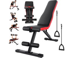 Lifero Fitnessbank - Halterbank - Dumbbell Bank - Training Gewichten - Workout Gym - Verstelbaar Opvouwbaar - Thuis Sportschool