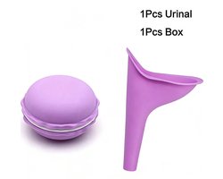 ECTEATOY® Herbruikbare Plastuit en een opbergdoos voor Vrouwen - Siliconen Vrouwen Urinoir - Staand Plassen