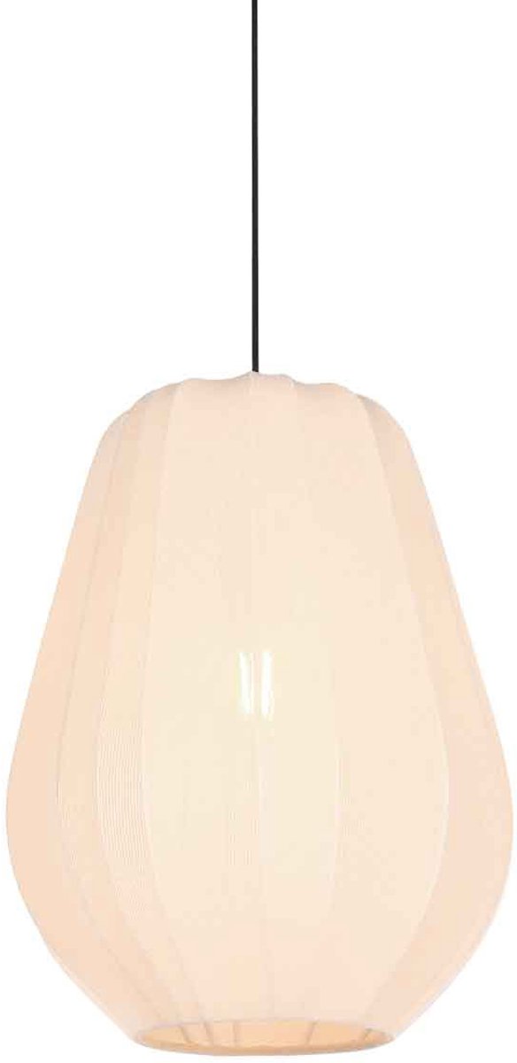 Anne Lighting - hanglamp - Sable - crème - stof - Ø 27cm - E27 - 4124CR