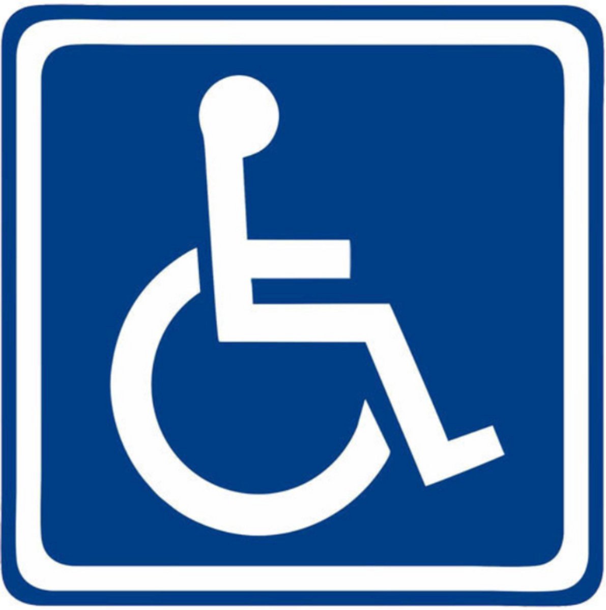 Fardmell Rolstoel Symbool Sticker – Handicap Aanduidingssticker – Waterbestendig Vinyl – Voor Auto, Camper, Rolstoel, Laptop en Raam