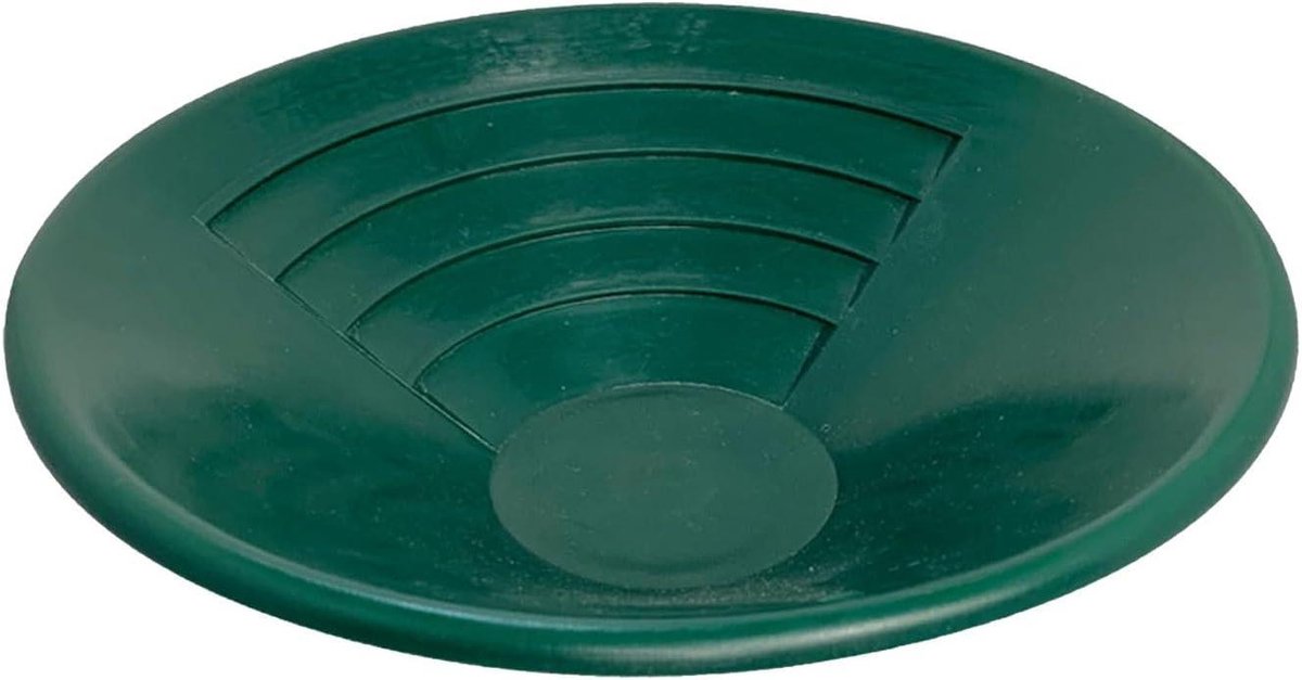 Goud Was Set - Zeef Pan - Metaal Zoeken - Efficiënte Scheiding - 31.9 cm - Groen