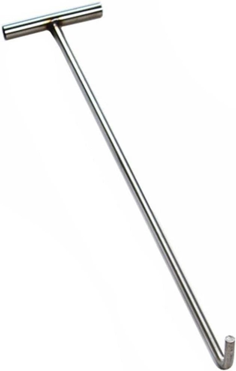 Hand Pull Haak - Trek Haak - Zwaar Tillen - Roestvrij Staal - 38 cm - Zilver