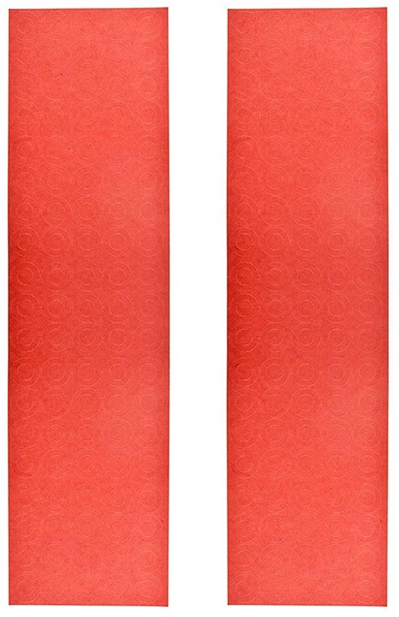 Isolatie Ringen - Batterij Pakking - Batterij Bescherming - Zelfklevend PVC - 200 Stuks - Baksteenrood
