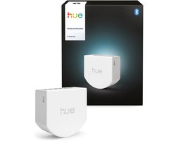 Philips Hue bedrade wandschakelaar voor niet-slimme lampen - bevat 1 module, voor 2 kanalen - zonder batterijen - nuldraad vereist ​ - maakt niet-slimme lampen slim - slimme verlichting