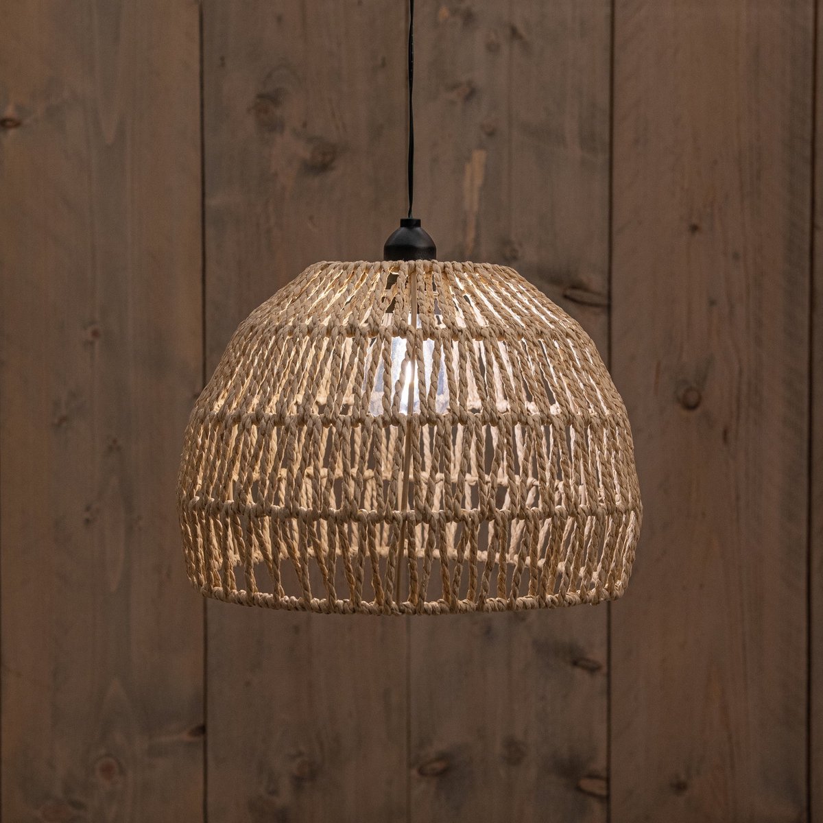 Annas collection - Solar lamp edison 26x19 cm naturel