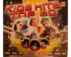 Kids Hits Top 50 - 3 DUBBEL CD - K3, Pink, Het Huis Anubis, Chips, Kus, Mega Mindy,,Zoop, Kabouter Plop