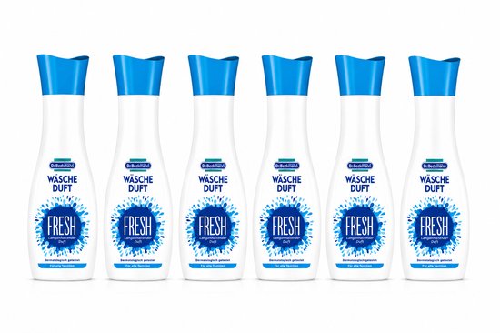 Dr. Beckmann Wasparfum Fresh 6x250ML Voordeelverpakking - Langdurige Frisse Geur - Voor Kleding, Handdoeken en Beddengoed