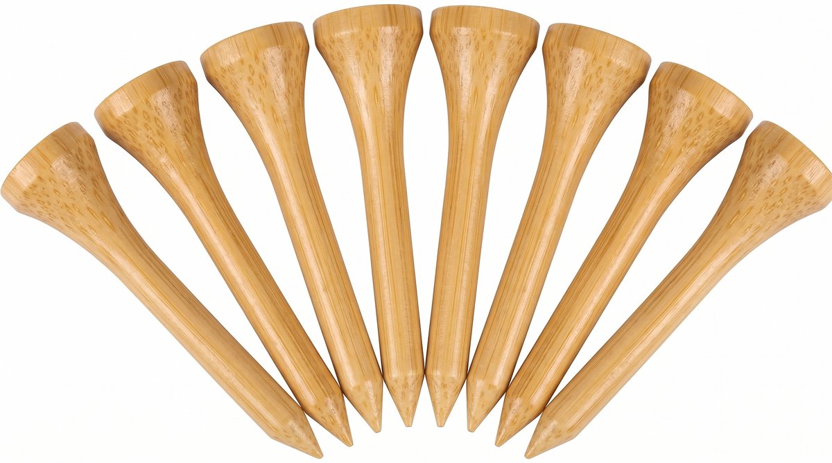 Houten Golf Tees 42 mm - 50 stuks - Golftees - Hout - ATHLIX