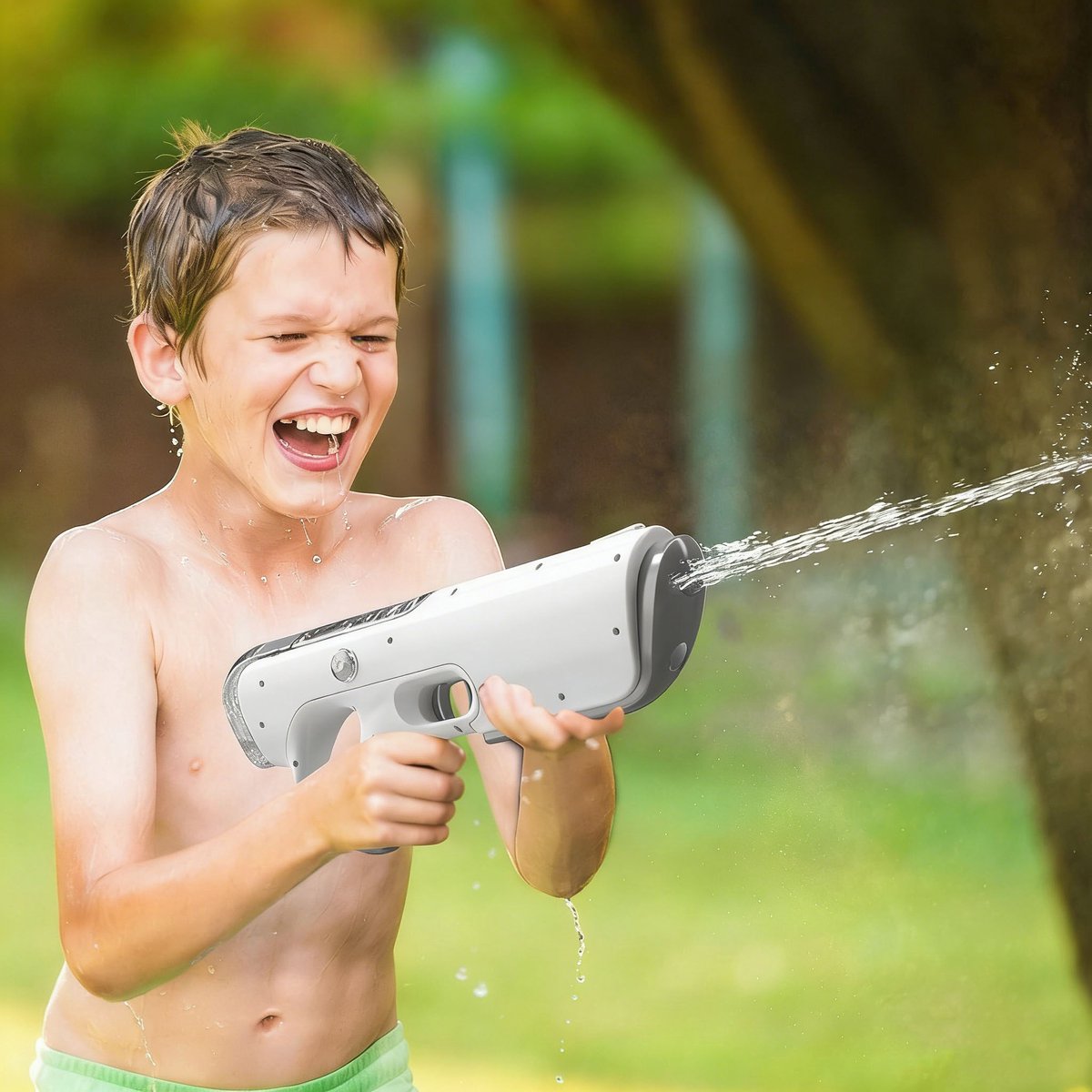 Elektrisch Waterpistool Voor Kinderen En Volwassenen - Automatische Waterherlading - Lichtgewicht Ontwerp Schieten Meer Dan 250 Ontploffingen Waterblaster Squirt Guns Tot 32 Ft Lange Afstand - Zomer Buiten Strandfeestspeelgoed — afbeelding 10
