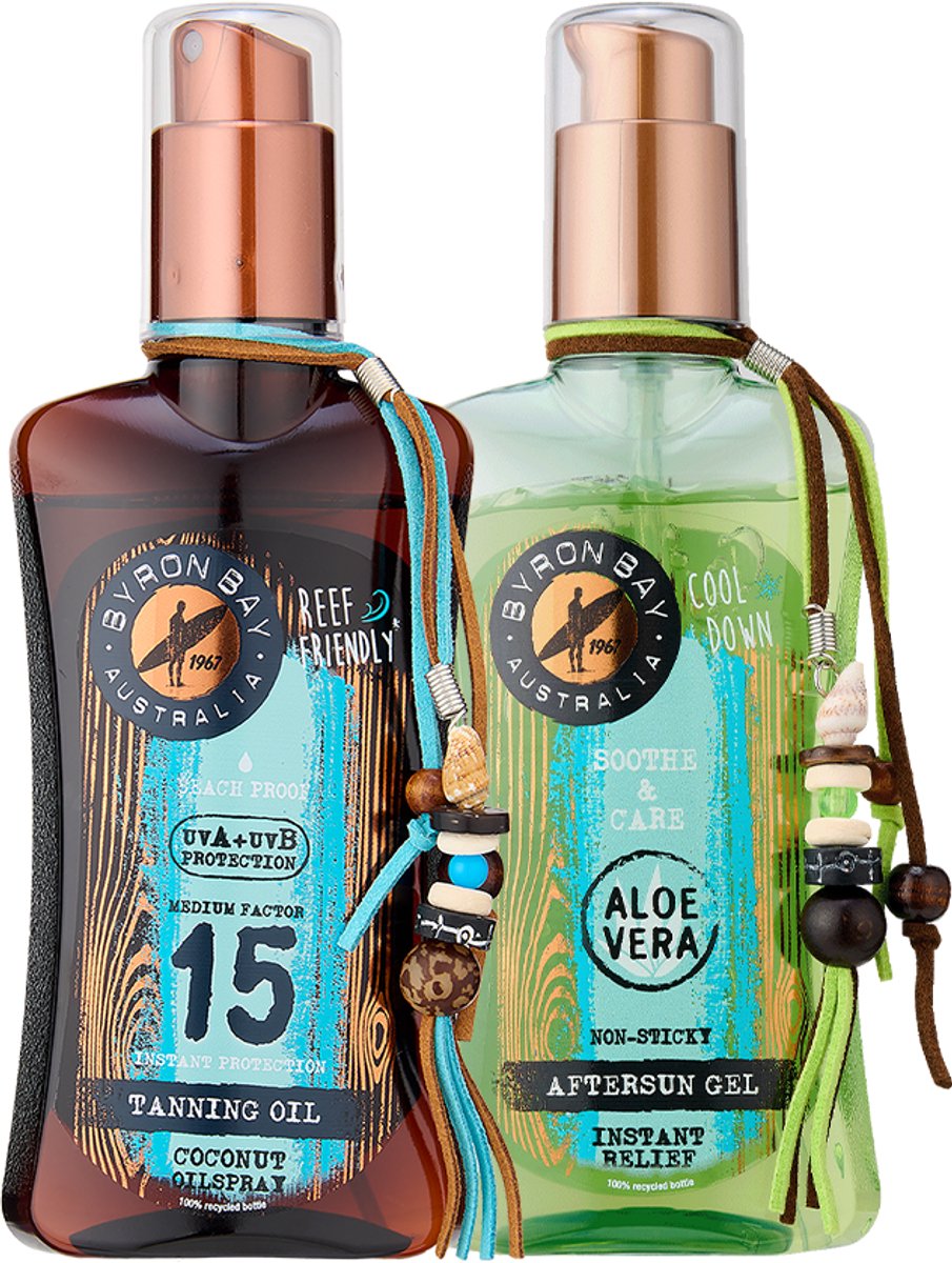 Byron Bay Coconut Oilspray SPF 15 & Aftersun Cooling Aloe Vera Gel