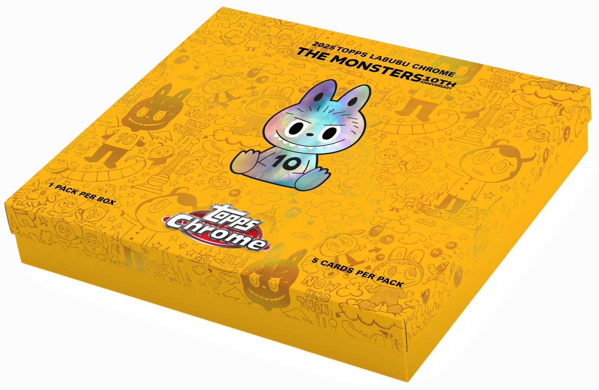 Topps Chrome 2025 Labubu -The Monsters - 10th Anniversary - Hobby Box