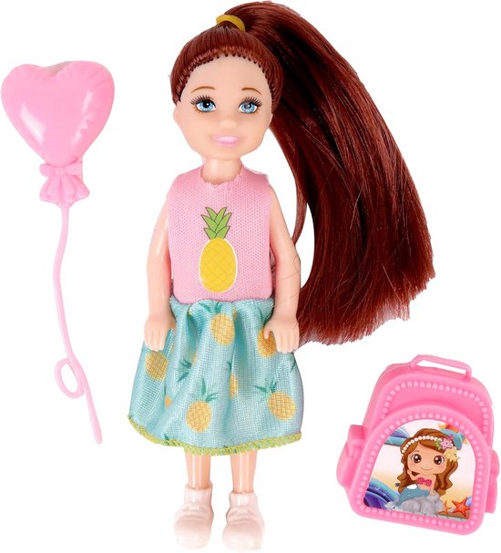 Mini Poppen Set - Mode Poppen - Kinderspeelgoed - 6 Poppen Inclusief - 13.5 cm - Roze van MINI — afbeelding 2