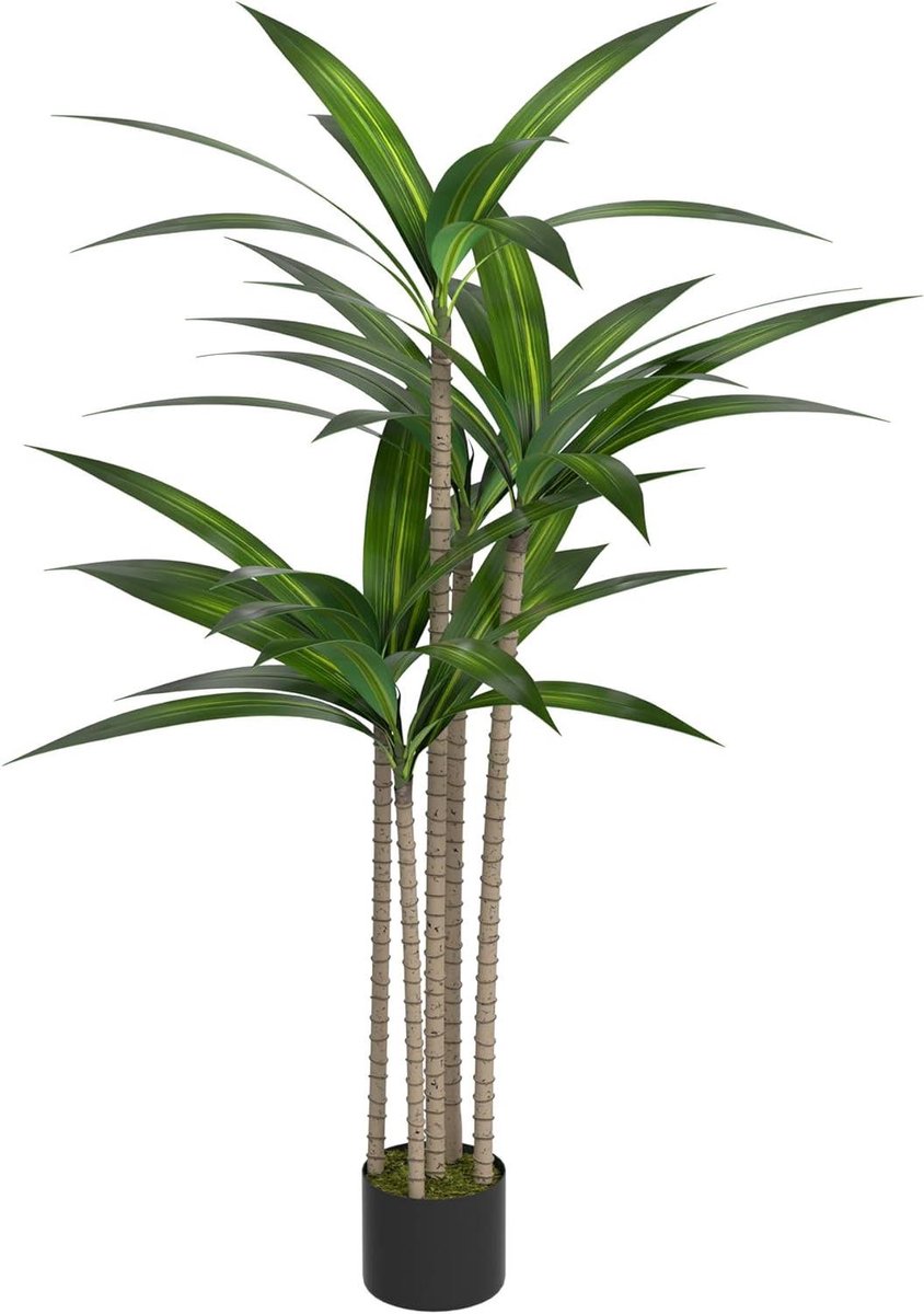 Kunstplant met pot - Nep boom - Woonkamer decoratie - Onderhoudsvrij en levensecht - 150 c