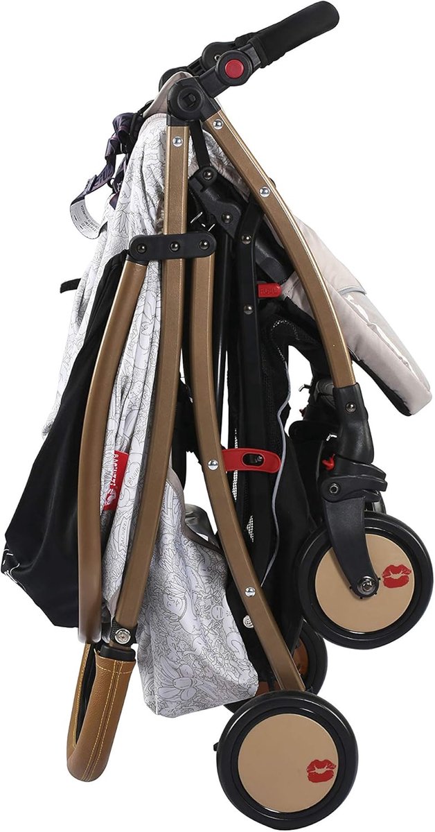 Kinderwagen Voetenzak - Baby Dekentje - Wandelwagen Comfort - Lichtgewicht Aluminium Frame - 98 cm Hoogte - Goud — afbeelding 5