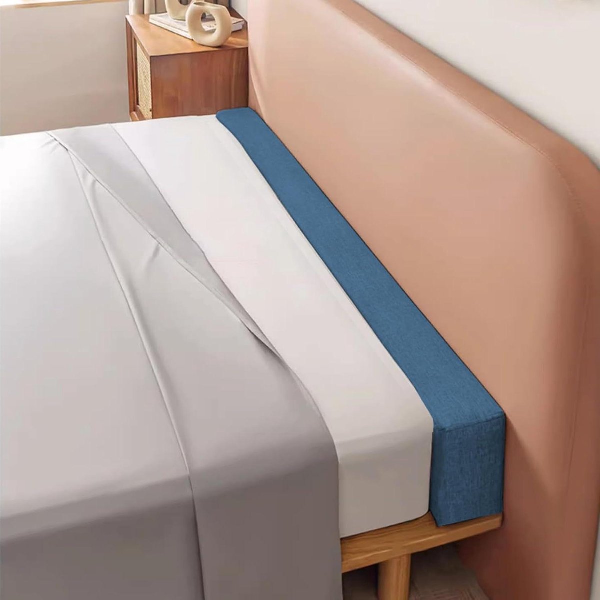 Matras Vul Kussen - Bed Overbrugging - Slaapkamer Opvulling - Op Maat Gemaakt - 200x15x20cm - Blauw