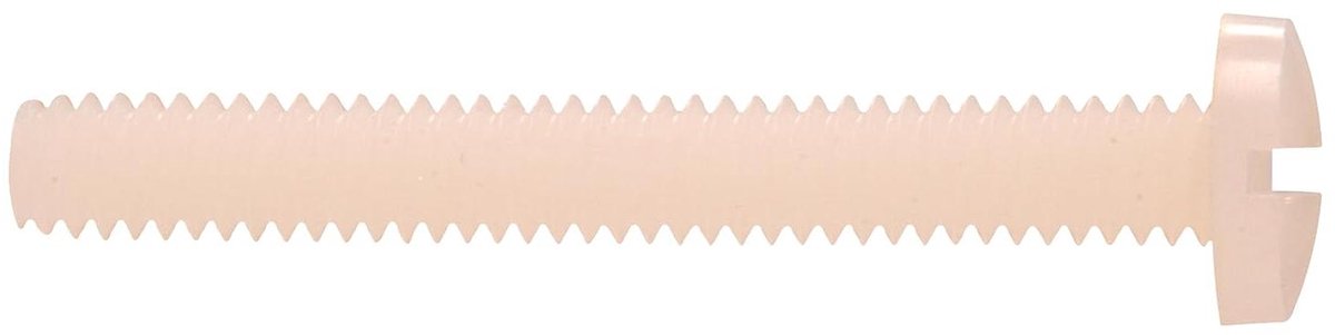 Machineschroeven Nylon - Bevestigingsmiddelen - Onderdelen Bevestigen - Bindende Kopstijl - 4-40 x 1/4 Inch - Nylon