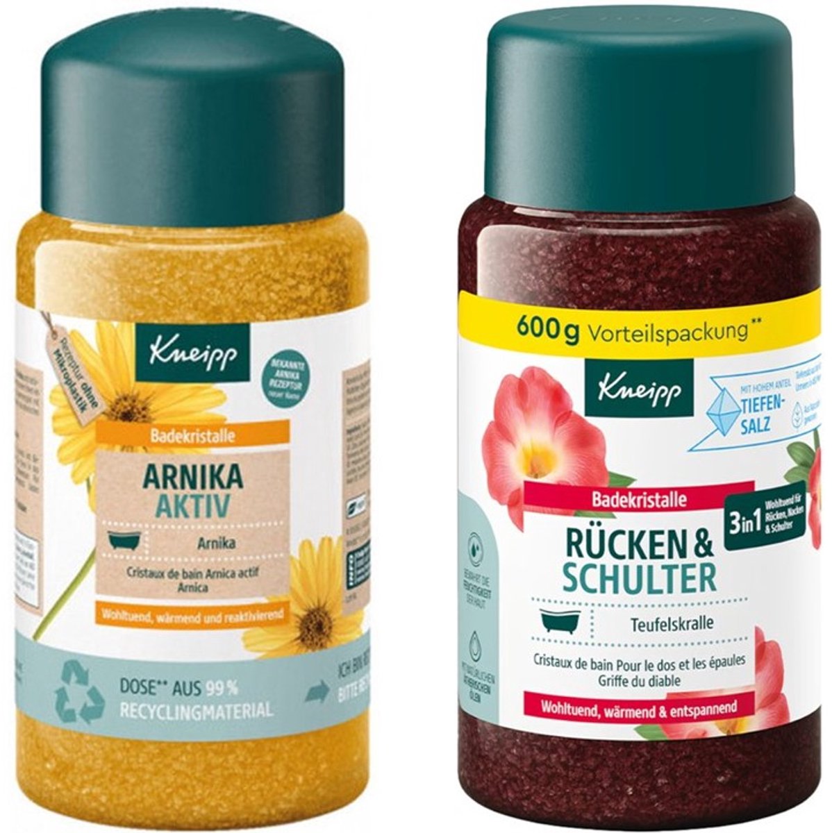 Kneipp Badkristallen Arnica & Rückenwohl - 600 gr- Ontspannend - Spierherstel - Rug - Schouders