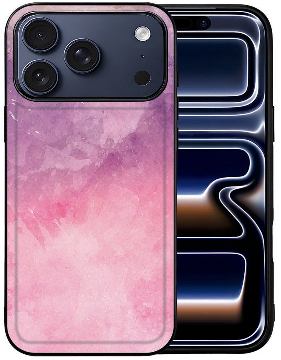 Pink Purple Paint Tpu Hoesje Apple iPhone 17 Pro