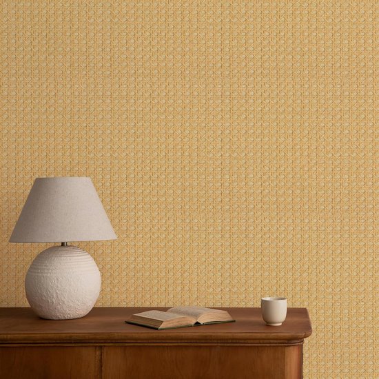 Rattan Effect Wallpaper - Contact Paper Weave - Furniture Decor ...