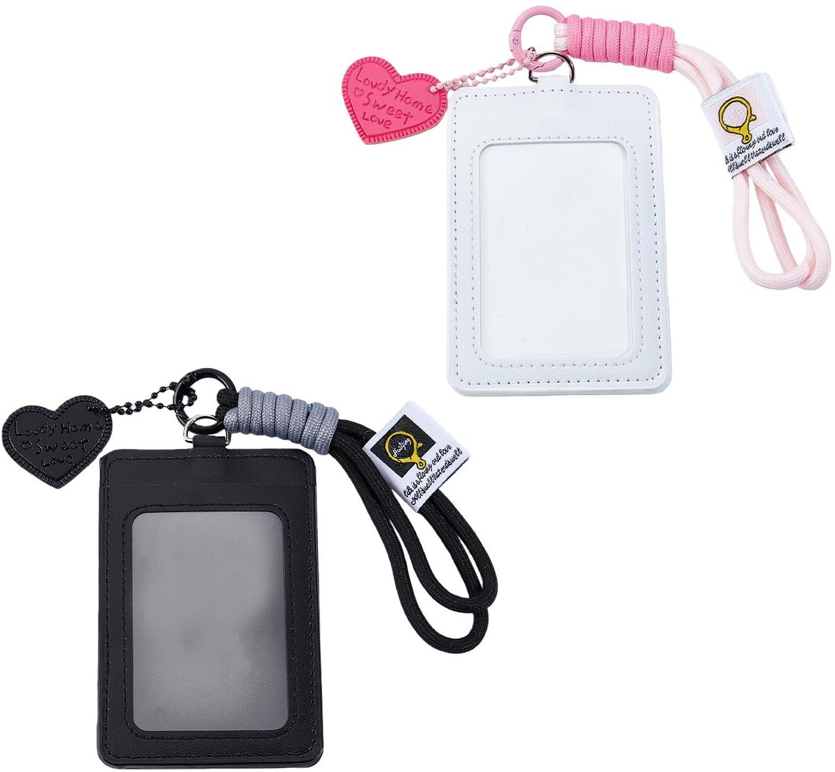 NICENEEDED K-pop Photo Card Holder Keychain - 2 Stuks met Hart Pendant