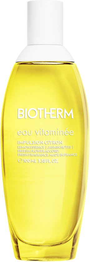 Biotherm Body Mist – Eau Vitaminée Impulsion Citron – Verfrissende Citrus Body Mist – Noten van Citroen, Fresia, Jasmijn & White Musk – 100ml