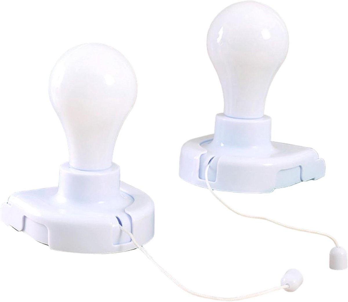 Draagbare Gloeilamp - Wandlamp Zonder Snoer - Kast Verlichting - Zelfklevend Trekkoord - 1