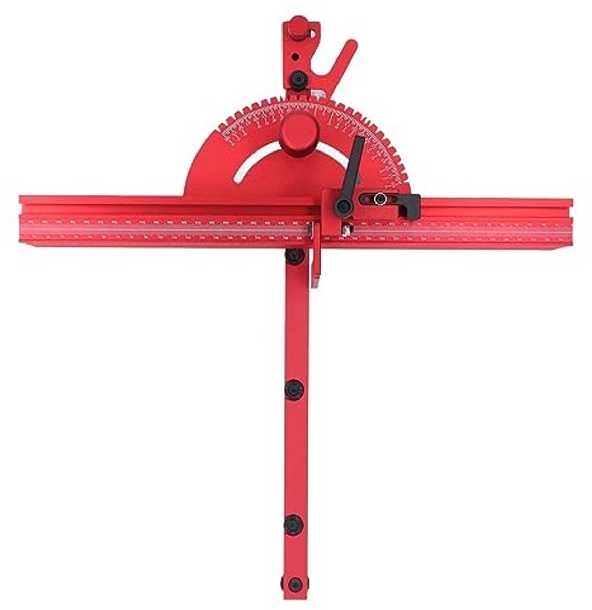 Allecto - Mitre Guide voor Tafelzaag - Aluminium Legering met Limiet Stop en Flip-Stop