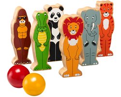 Lanka Kade kegelspel werelddieren - educatief houten speelgoed