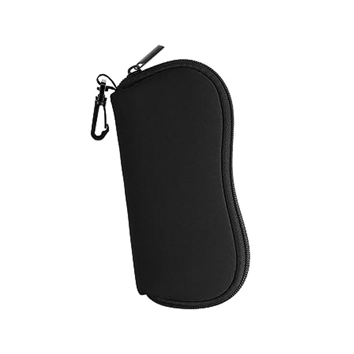 Brillenetui - Zonnebril - Zacht etui met heupriem - Bedrukte zonnebrillentas - Stijlvol en draagbaar - Reisbrillenetui - Unisex, zwart