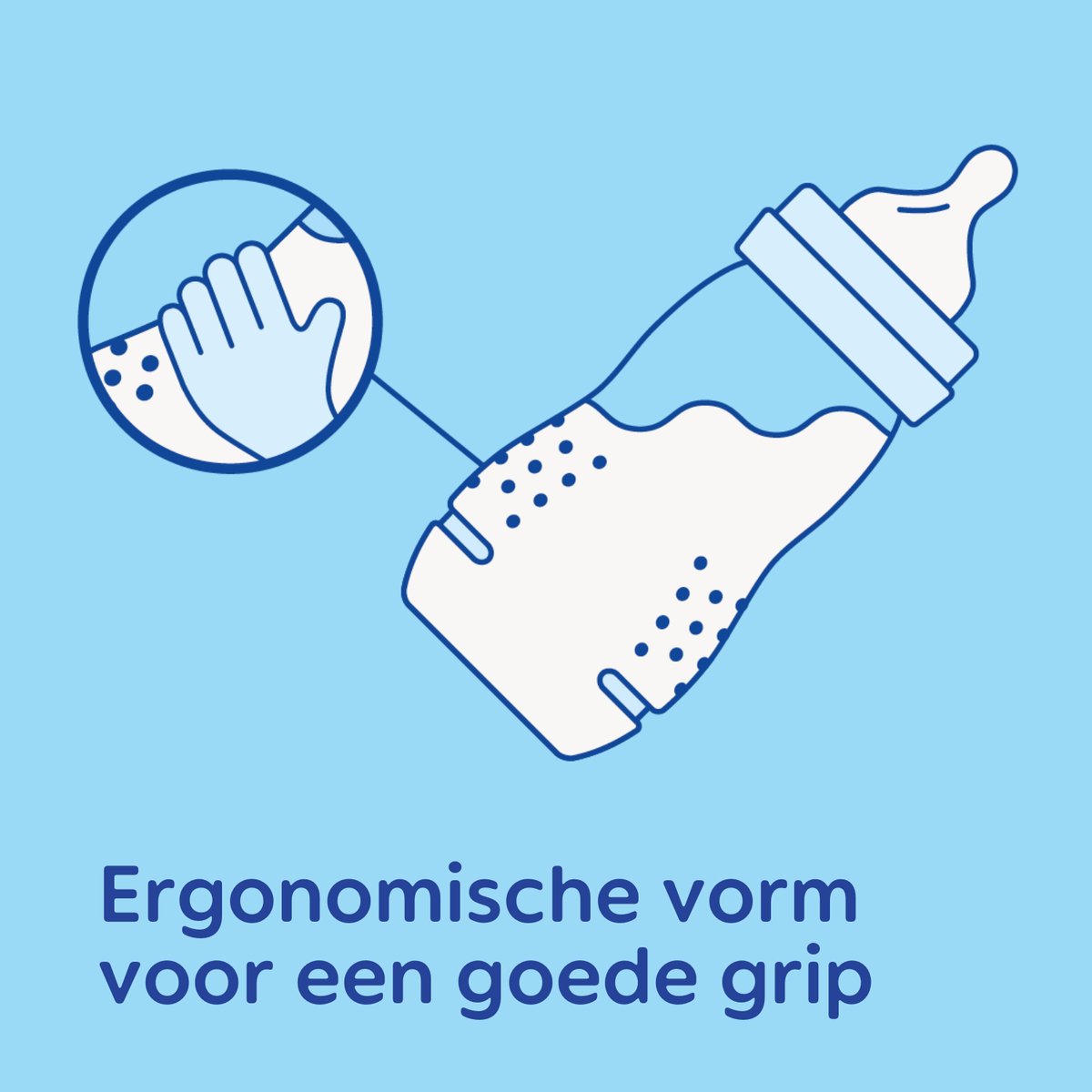 MAM Easy Active Babyfles - 330 ml - 4+ Maanden - Blauw