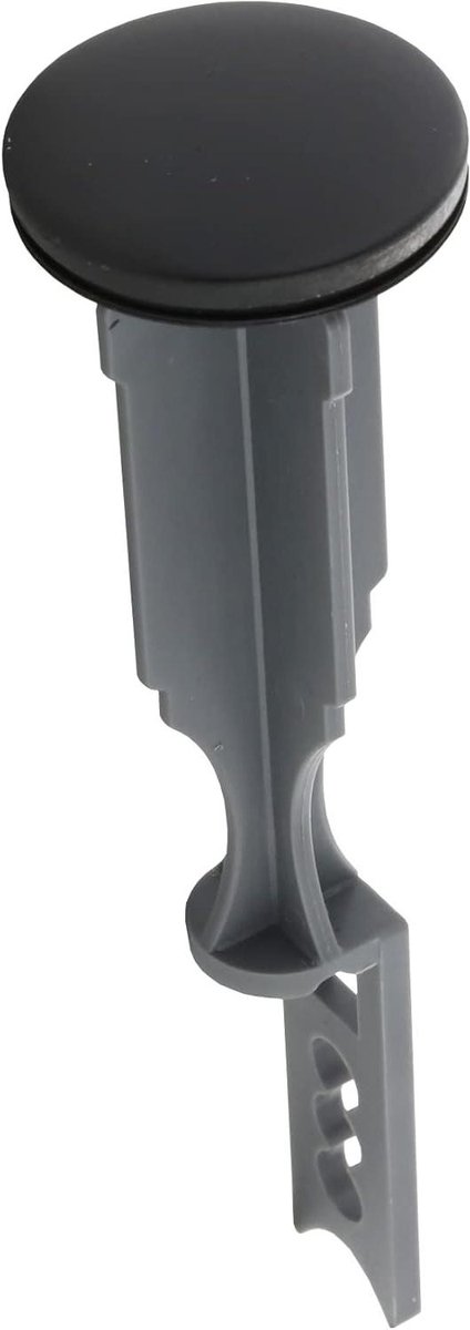 Wastafel Stopper - Afvoer Plug - Badkamer Reparatie - Universele Pasvorm - 5.25 Inch Lengte - Mat Zwart