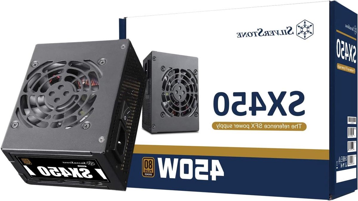 Silverstone SST-SX450-B - SFX Series, 450W 80 Plus Bronze Whisper-Quiet PC Power Supply with 80mm Fan
