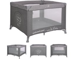 Reisbox Baby - Opvouwbaar Park - Veilig Spelen - Dubbel Veiligheidsvouwsysteem - 100x100x74 cm - Grijs