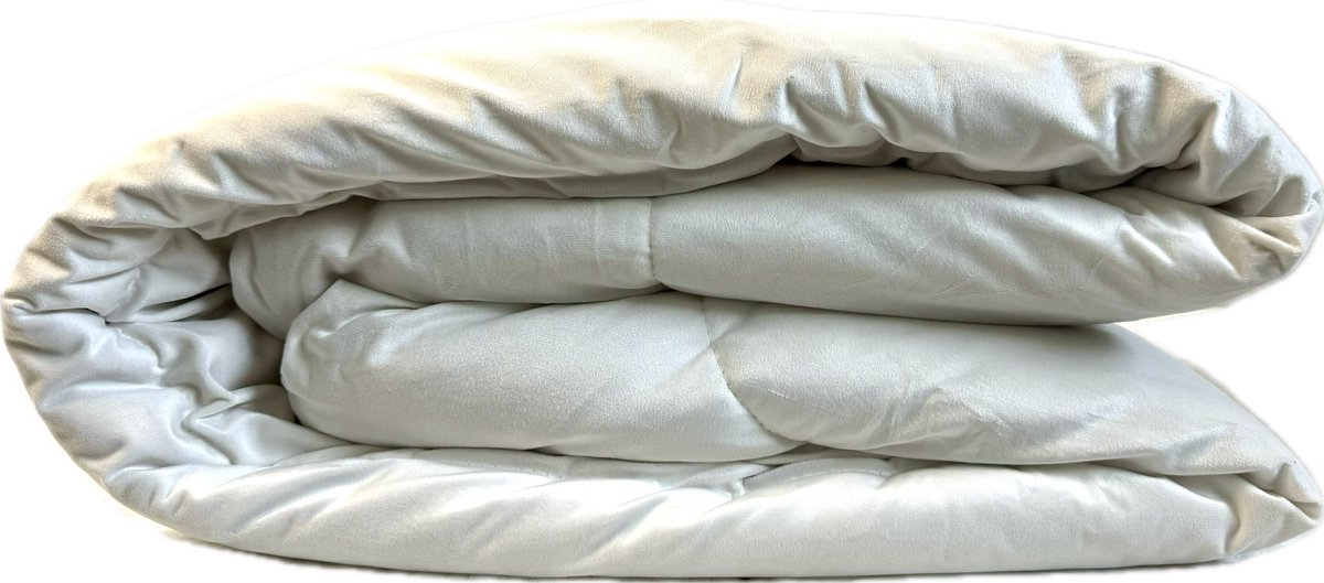 Prestige Bedding 2 in 1 Velvet Dekbed zonder Overtrek - Dekbed Inclusief slopen - 200x200 – parelwit