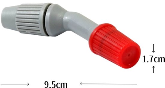4 stuks-Sproeimondstuk - Conisch verstuivingsmondstuk - Tuingereedschap - Verstelbare verstuiving en waterstraal - Sproeiaccessoires - Geschikt voor schoudersproeiers van 3L, 5L en 8L - Grijs -9.5*1.7*3 van Merkloos	 — afbeelding 2