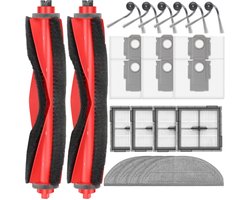 22 stuks accessoires geschikt voor Roborock Q10 S5 / Q10 S5+ robotstofzuiger - 2 hoofdborstels, 6 stofzakken, 4 dweilpads, 4 HEPA-filters, 6 zijborstels