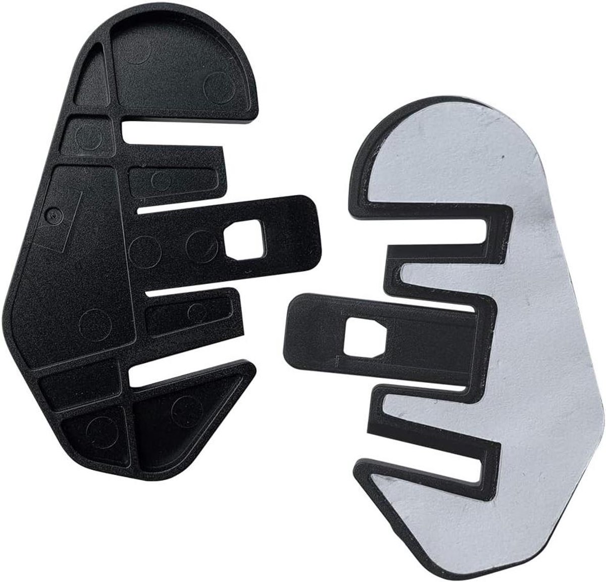 Montageklem Houder - Intercom Clip - Motorhelm Bevestiging - Voor Volledige Vizieren - 15 x 11 x 1.2 cm - Zwart