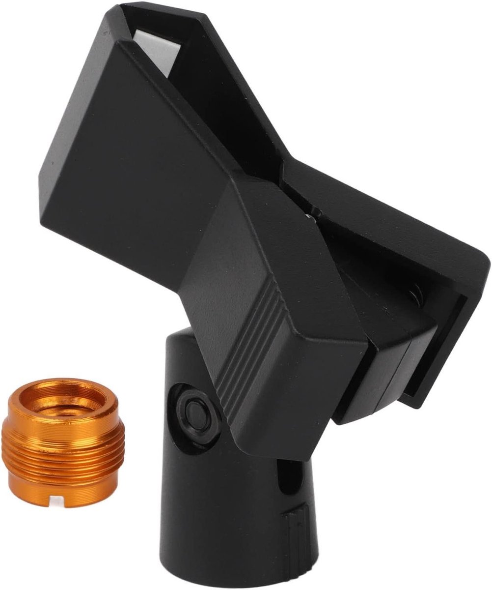 Microfoonhouder - Microfoon klem - Opnemen Geluid - 180° Verstelbaar - 20-36mm Diameter - Zwart