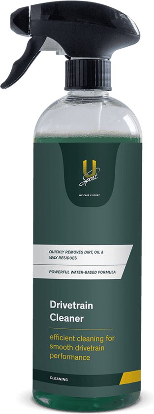 U-Sport Drivetrain Cleaner - 700 ml - Krachtige Kettingreiniger & Ontvetter - Watergedragen - Fiets Onderhoud