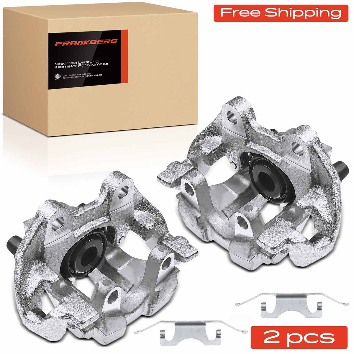 Frankberg 2x Remklauw Achter voor Mercedes-Benz W220 S280