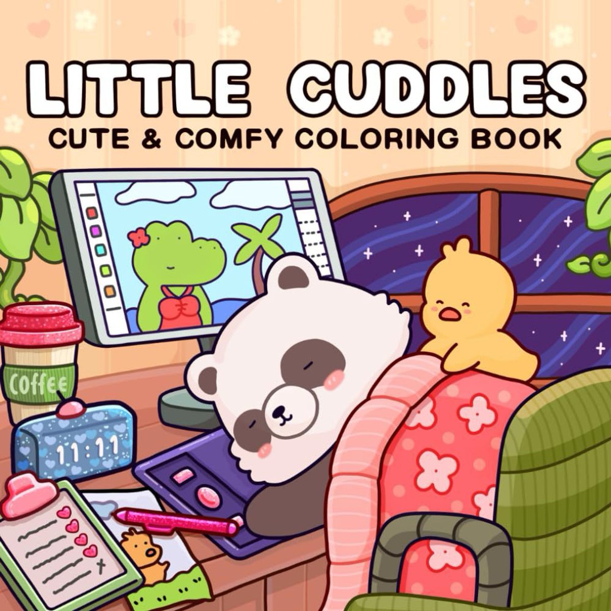 Little Cuddles: Kleurboek voor Volwassenen en Tieners met Schattige en Licht Hartverwarmende Momenten voor Ontspanning – Paperback – 12 januari 2026
