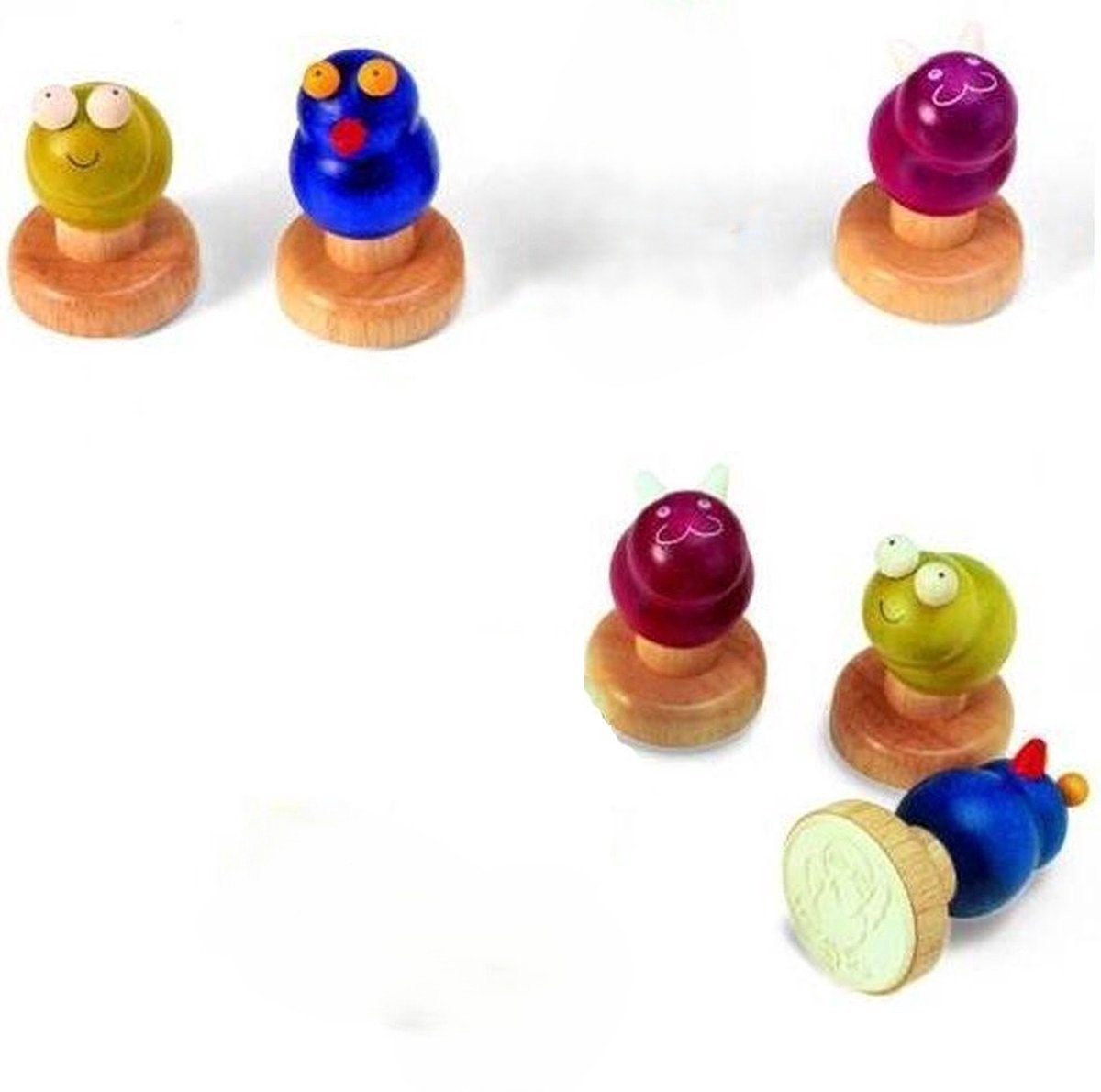Pintoy Dieren stempel set van 3